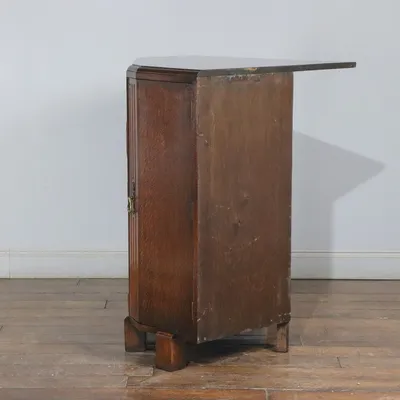 コーナーボード｜オーク材・1930年代 部屋の角を活かす収納棚 4