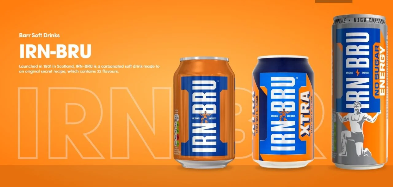 アイアンブルー IRN-BRU スコットランドの国民的飲料