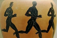 
 古代オリンピックの壺絵