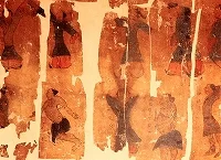 
 馬王堆漢墓より出土された導引図