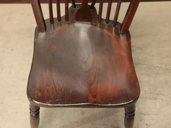 ホイールバックチェア｜ブナ・エルム材・1930年代 車輪モチーフの一脚 6