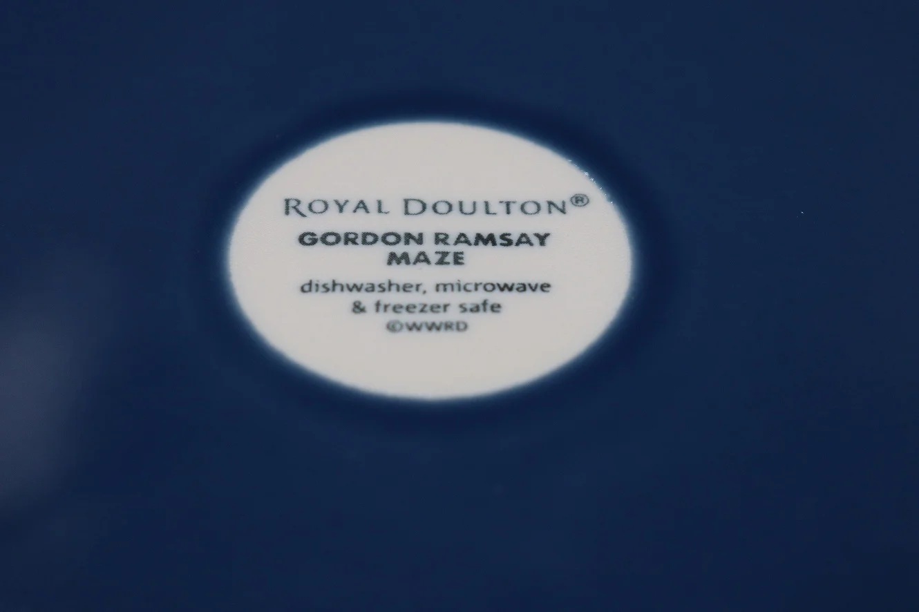 プレート｜ゴードンラムゼイ ブルー 28.5cm Royal Doulton（ロイヤル