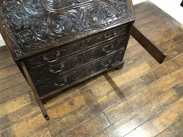 ビューロー｜オーク材・1760年代 アカンサス彫刻の特別品 16
