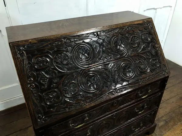 ビューロー｜オーク材・1760年代 アカンサス彫刻の特別品 8