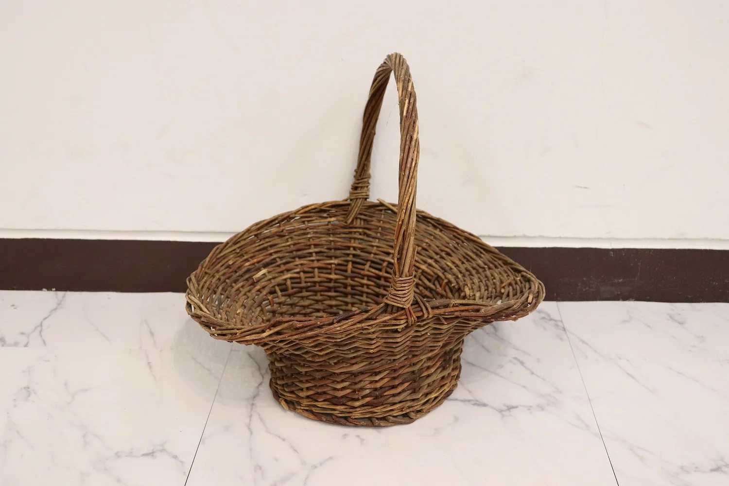 バスケット｜ウィッカー 持ち手付きの43cm | ケントストア