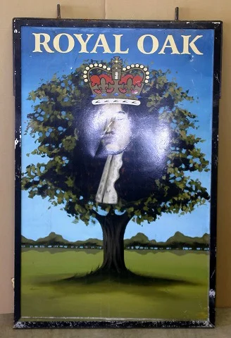 パブサイン｜王冠を戴く樫の木 82×127cm | ケントストア