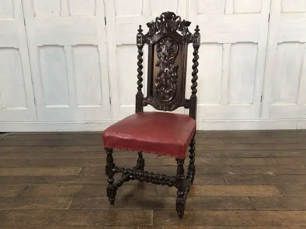 ディスプレイチェア｜オーク材・1880年代 ジャコビアン様式のホールチェア 1