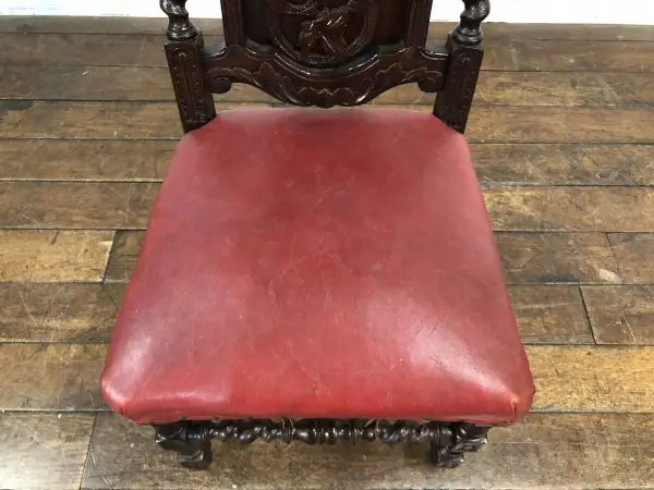 ディスプレイチェア｜オーク材・1880年代 ジャコビアン様式のホールチェア 6