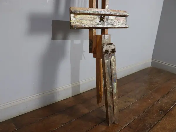 イーゼル｜パイン材・1930年代 絵の具の跡を残した大型イーゼル 7