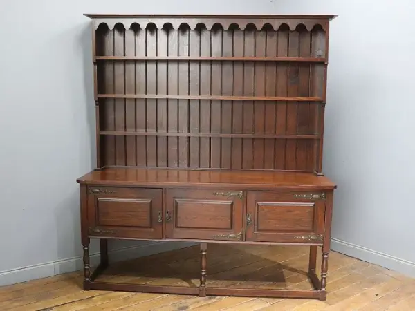 カップボード｜オーク材・1910年代 幅183cmの大型ドレッサー 2