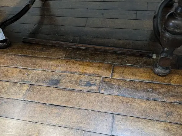 ドローリーフテーブル｜オーク材・1930年代 重厚な挽き脚の大型伸張式 14