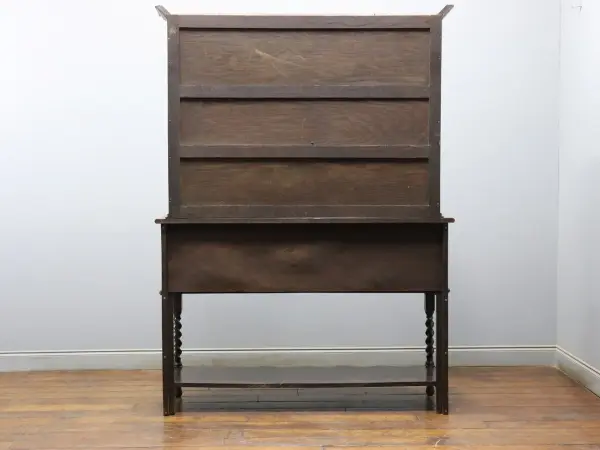 カップボード｜オーク材・1910年代 ツイスト脚のオープンドレッサー 4