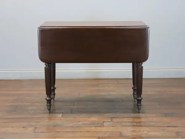 バタフライテーブル｜マホガニー材・1880年代 デスクにもなるドロップリーフ 4