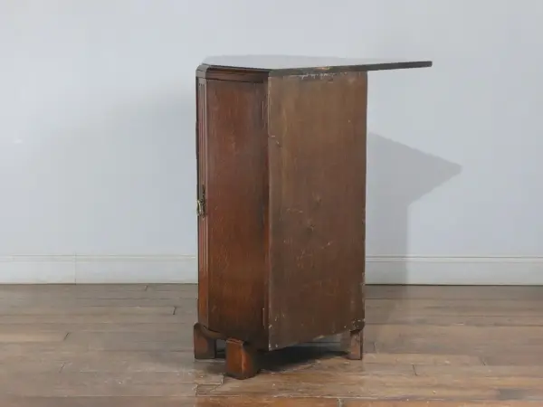 コーナーボード｜オーク材・1930年代 部屋の角を活かす収納棚 4