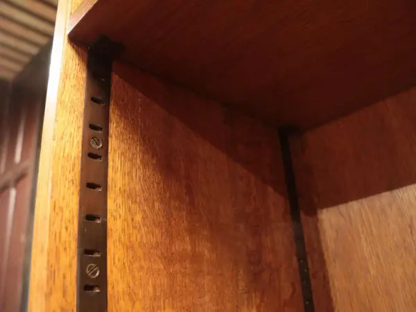 ブックケース｜オーク材・1930年代 明るいワックス仕上げのトール書棚 10