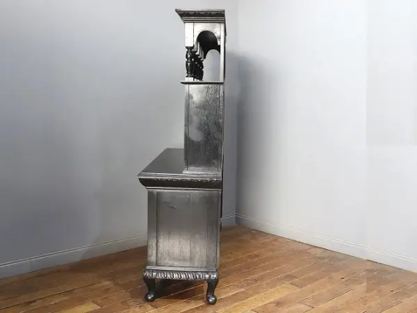 カップボード｜オーク材・1910年代 細密彫刻のドレッサー 3