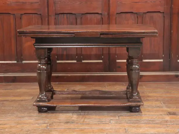 ドローリーフテーブル｜オーク材・1880年代 厚天板の希少な一台 3