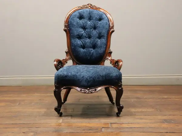 ナーシングソファ｜マホガニー材・1890年代 ヴィクトリアン 2