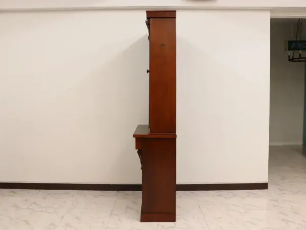 ブックケース｜マホガニー材・1880年代 アカンサス彫刻のヴィクトリアン 4