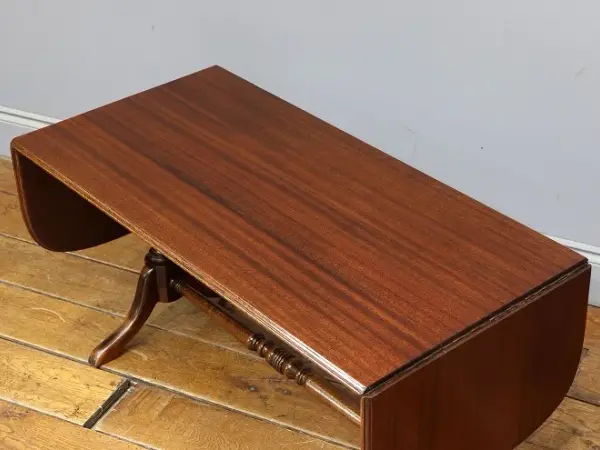 センターテーブル｜マホガニー材・1930年代 バタフライ式ドロップリーフ 4