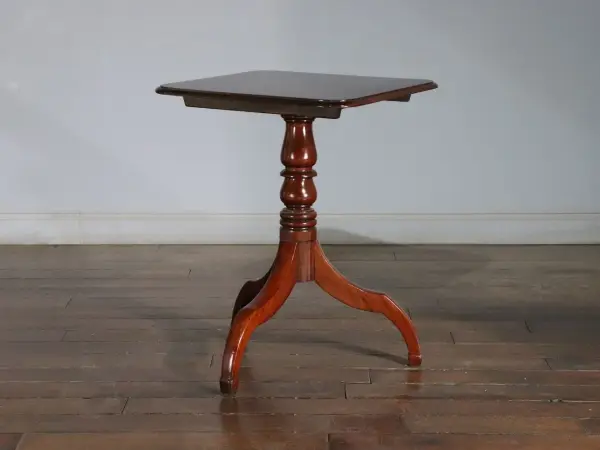 オケージョナルテーブル｜マホガニー材・1930年代 ティルトトップ式 1