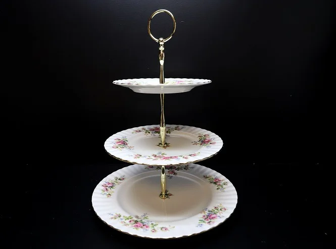 ケーキスタンド｜ラベンダーローズ 3段 ROYAL ALBERT（ロイヤル