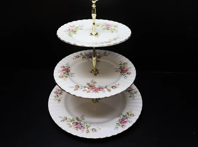 ケーキスタンド｜ラベンダーローズ 3段 ROYAL ALBERT（ロイヤル
