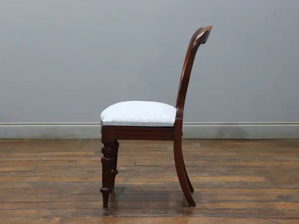 バルーンバックチェア｜マホガニー材・1880年代 丸みを帯びた優美な逸品 6