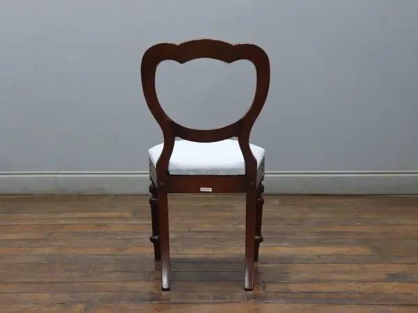 バルーンバックチェア｜マホガニー材・1880年代 丸みを帯びた優美な逸品 7