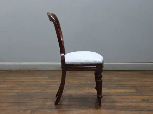 バルーンバックチェア｜マホガニー材・1880年代 丸みを帯びた優美な逸品 8