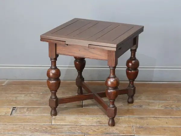 センターテーブル｜オーク材・1930年代 ドローリーフ伸長式 1