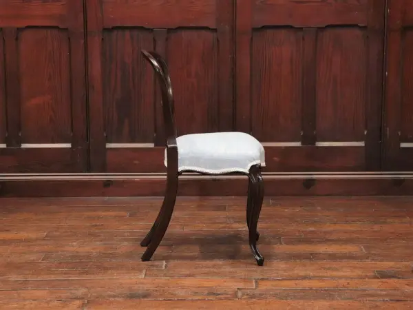 バルーンバックチェア4脚セット｜マホガニー材・1850年代 ヴィクトリアン 6