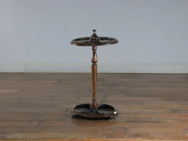 スティックスタンド｜オーク材・1930年代 ペデスタル型の傘立て 3