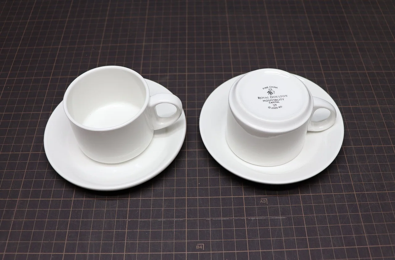 参考用③ カップ＆ソーサー カップ＆ソーサー｜白磁のシンプル 13cm | ケントストア