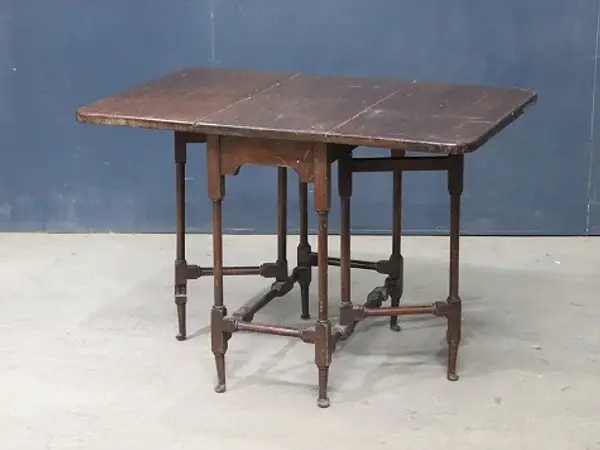 センターテーブル｜マホガニー材・1900年代 折りたたみ式ゲートレッグ 2
