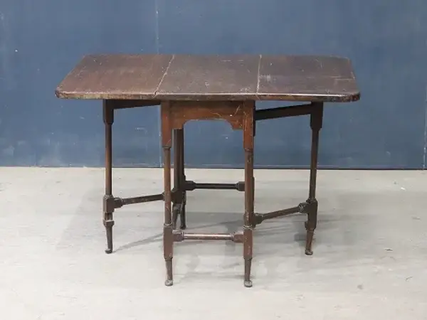 センターテーブル｜マホガニー材・1900年代 折りたたみ式ゲートレッグ 3