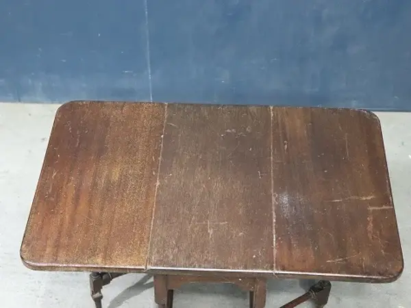 センターテーブル｜マホガニー材・1900年代 折りたたみ式ゲートレッグ 4