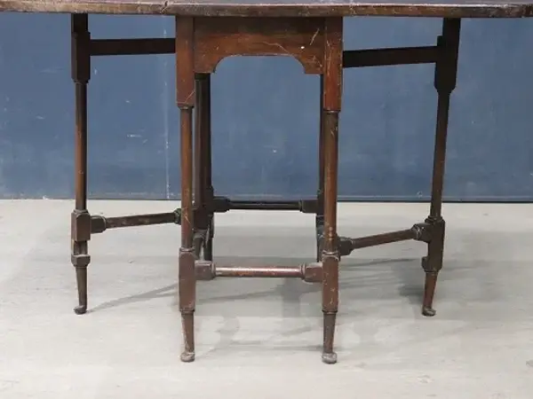 センターテーブル｜マホガニー材・1900年代 折りたたみ式ゲートレッグ 5