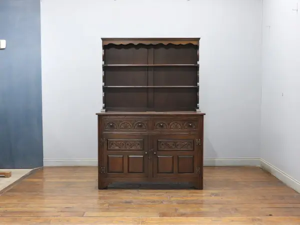 カップボード｜オーク材・1950年代 店舗什器にも合う食器棚 7