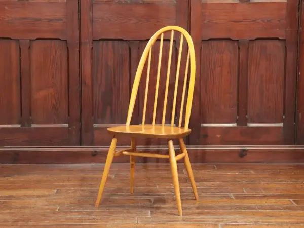 クエーカーチェア｜ブナ材・エルム材・1960年代 背もたれ美しいウィンザー様式 ERCOL（アーコール） 1