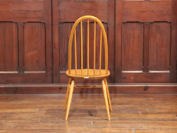 クエーカーチェア｜ブナ材・エルム材・1960年代 背もたれ美しいウィンザー様式 ERCOL（アーコール） 4