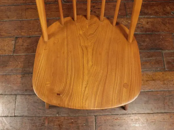 クエーカーチェア｜ブナ材・エルム材・1960年代 背もたれ美しいウィンザー様式 ERCOL（アーコール） 6