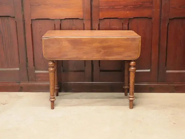 バタフライテーブル｜マホガニー材・1880年代 挽き物脚のドロップリーフ 5