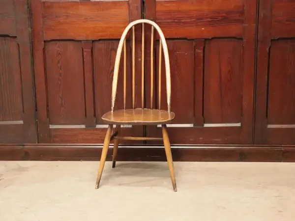 クエーカーチェア｜ブナ材・エルム材・1960年代 フィット感あるハイバック ERCOL（アーコール） 2