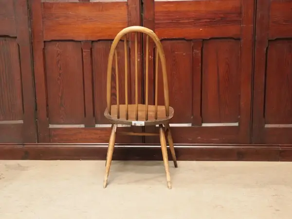 クエーカーチェア｜ブナ材・エルム材・1960年代 フィット感あるハイバック ERCOL（アーコール） 4