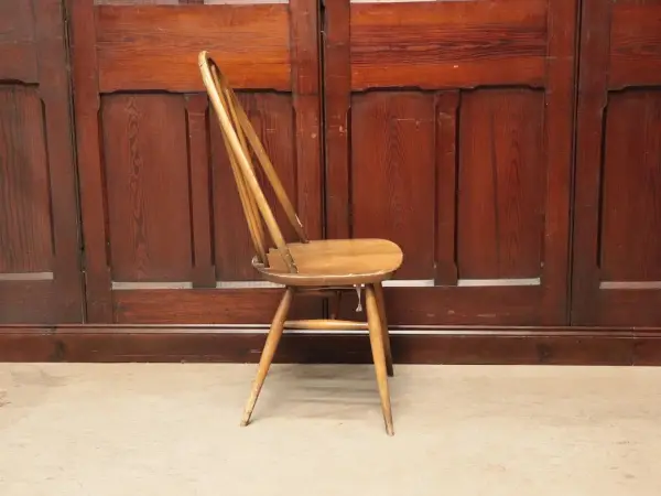 クエーカーチェア｜ブナ材・エルム材・1960年代 フィット感あるハイバック ERCOL（アーコール） 5