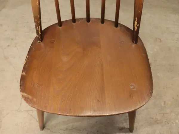 クエーカーチェア｜ブナ材・エルム材・1960年代 フィット感あるハイバック ERCOL（アーコール） 6