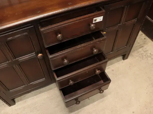 カップボード｜エルム材・1960年代 飾り棚付き ERCOL（アーコール） 10