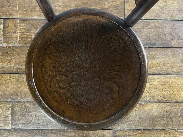 ベントウッドハイチェア｜ビーチ材・1930年代 小ぶりな座面のダブルループ 6