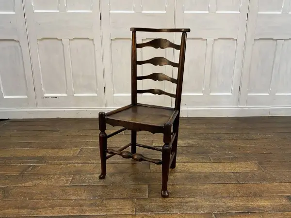 ラダーバックチェア｜エルム材・1890年代 素朴な英国カントリーチェア 1